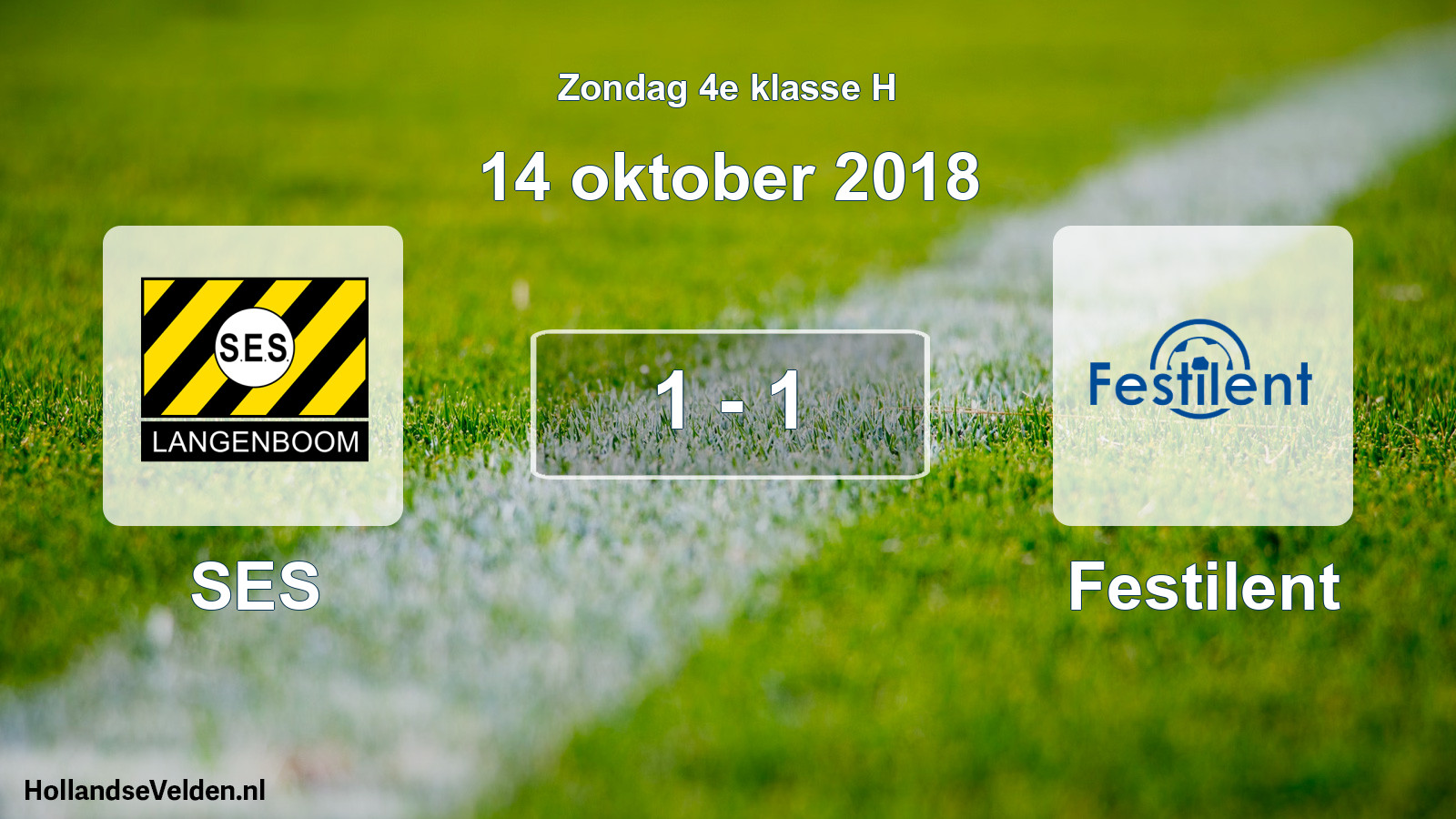 Total number of matches played: SES - Festilent 1 - 1 (14 October 2018)