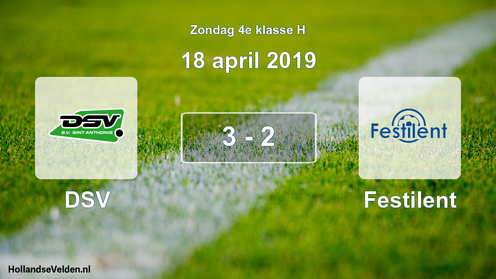 Total number of matches played: DSV - Festilent 3 - 2 (18 April 2019)