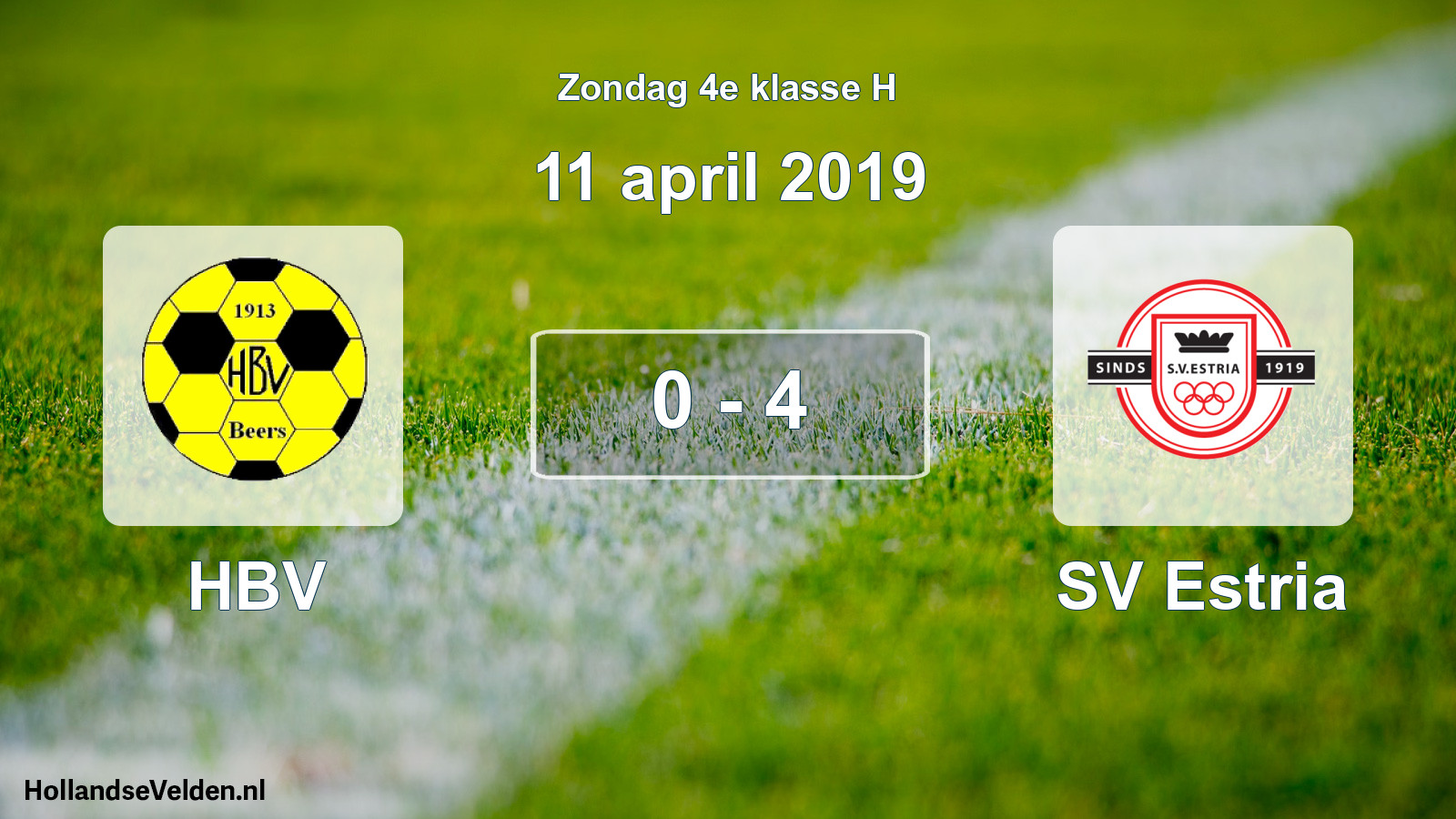 Total number of matches played: HBV - SV Estria 0 - 4 (11 April 2019)