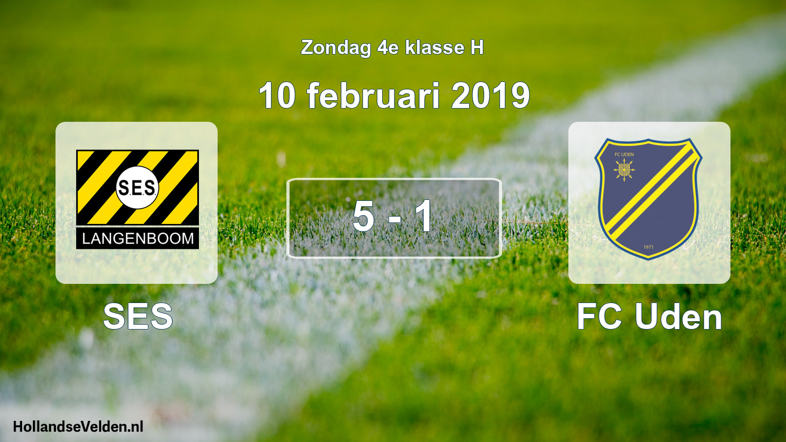 Total number of matches played: SES - FC Uden 5 - 1 (10 February 2019)