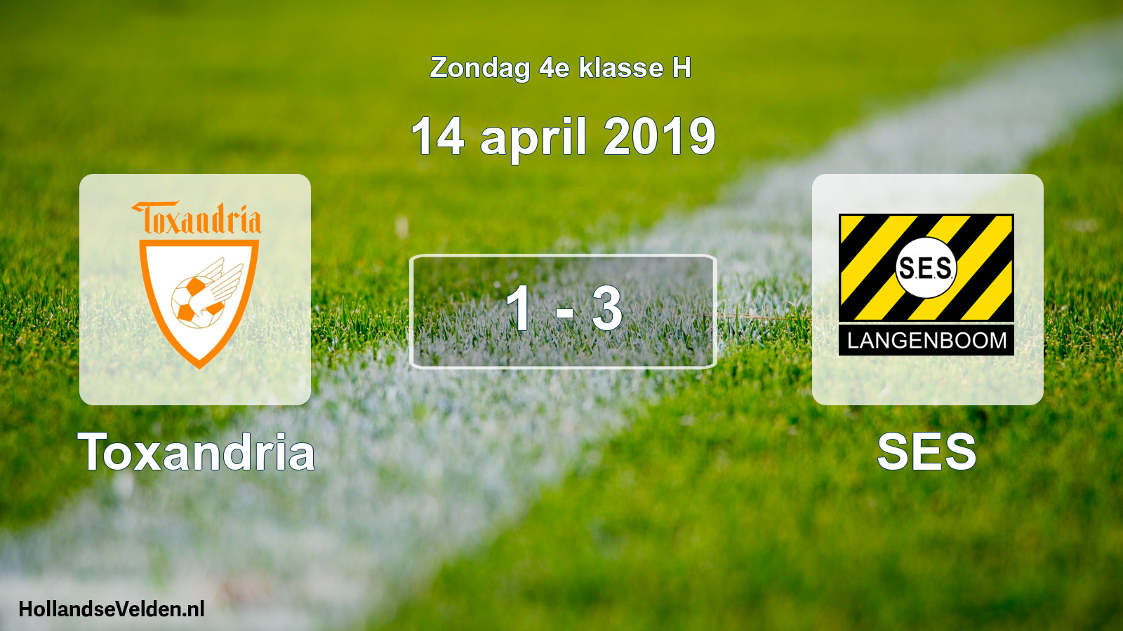 Total number of matches played: Toxandria - SES 1 - 3 (14 April 2019)