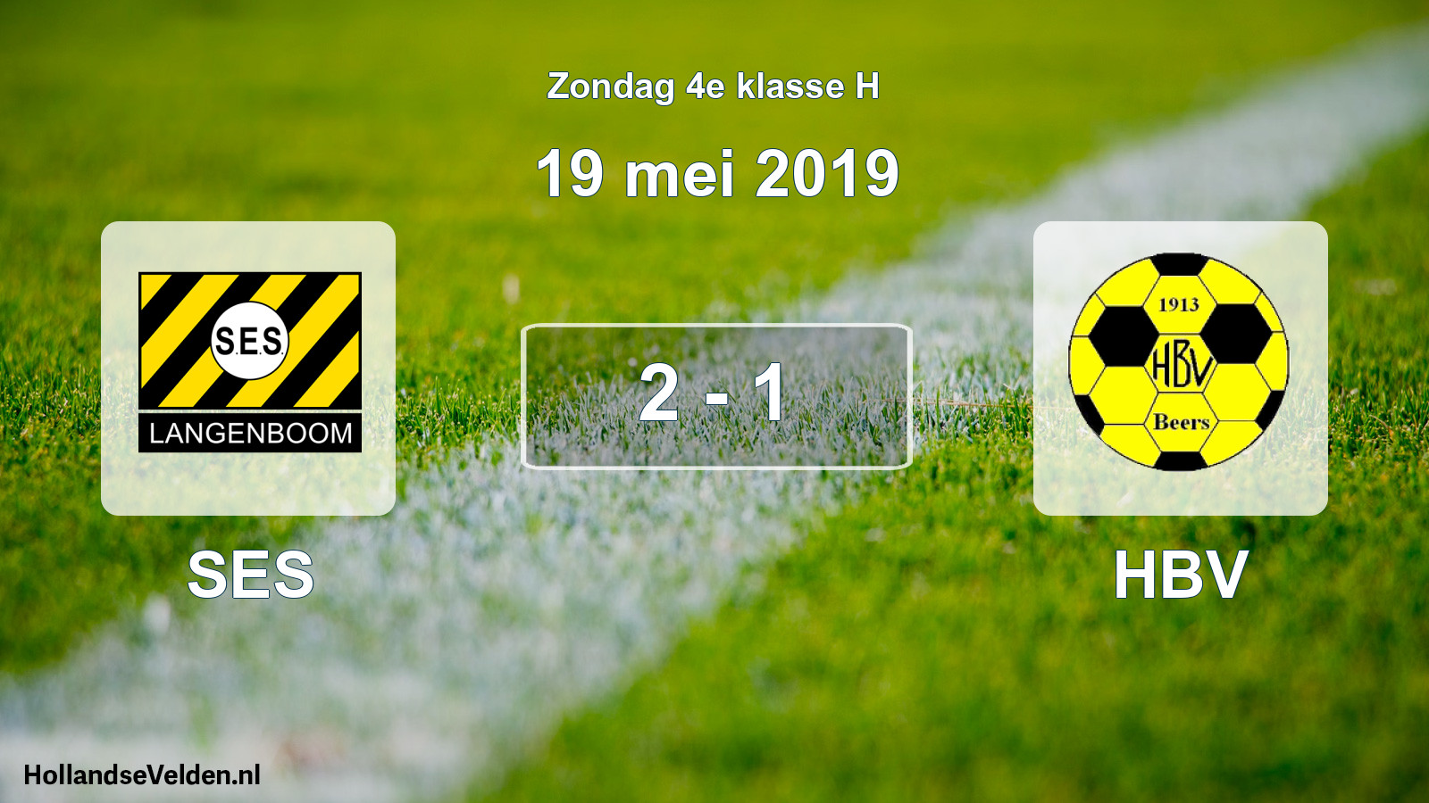 Total number of matches played: SES - HBV 2 - 1 (19 May 2019)