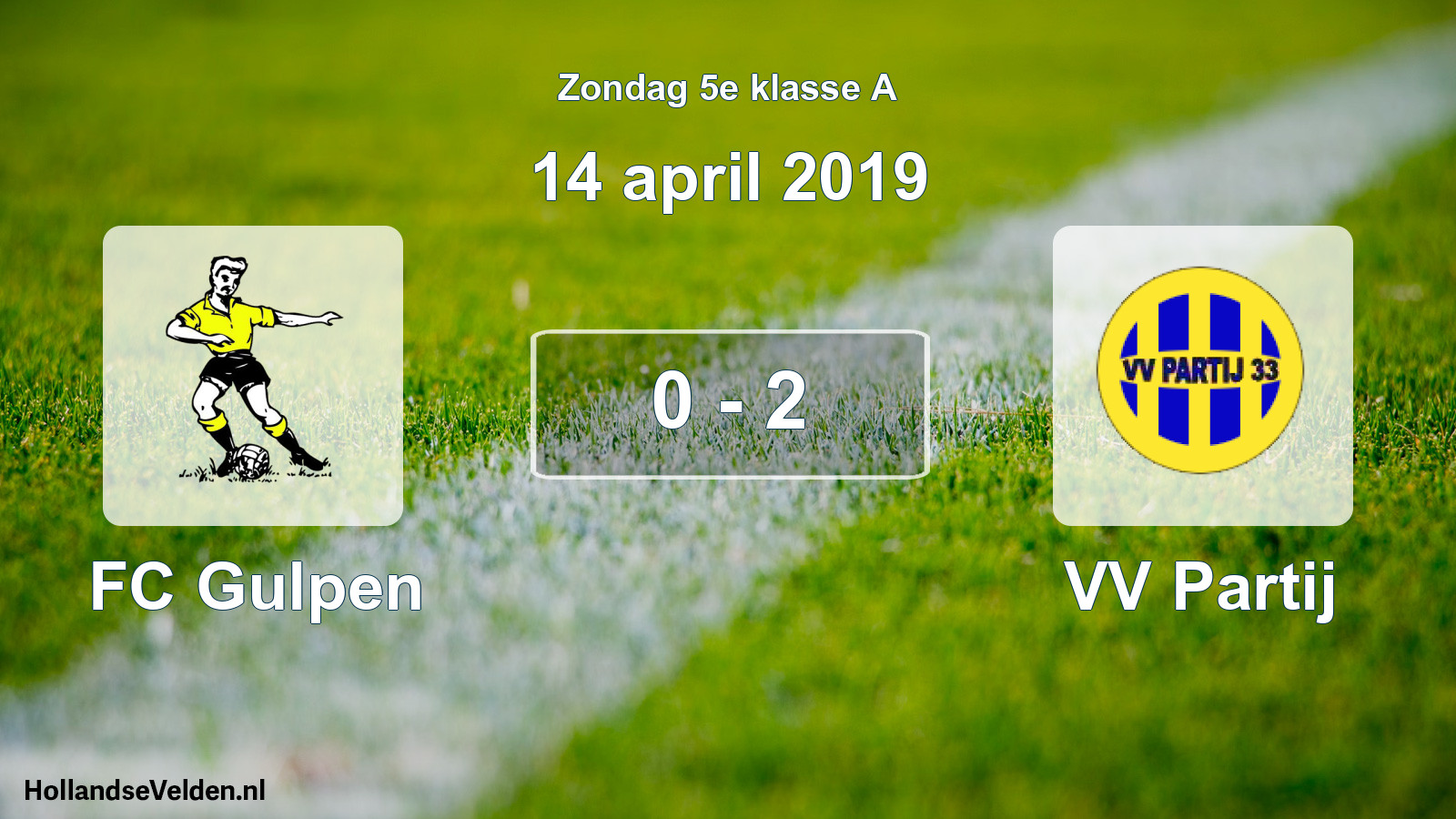 Total number of matches played: FC Gulpen - VV Partij 0 - 2 (14 April 2019)