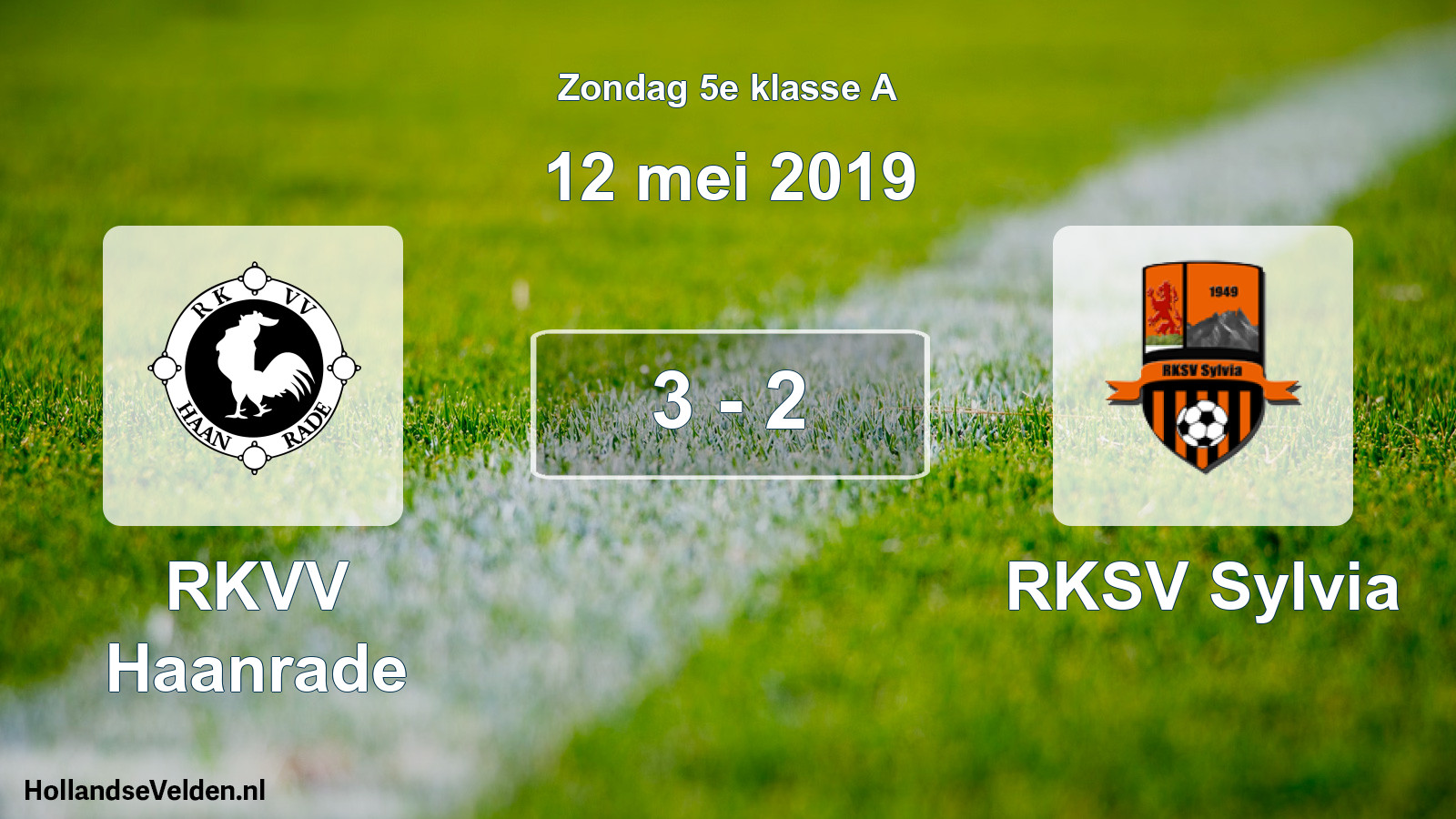 Total number of matches played: RKVV Haanrade - RKSV Sylvia 3 - 2 (12 May 2019)