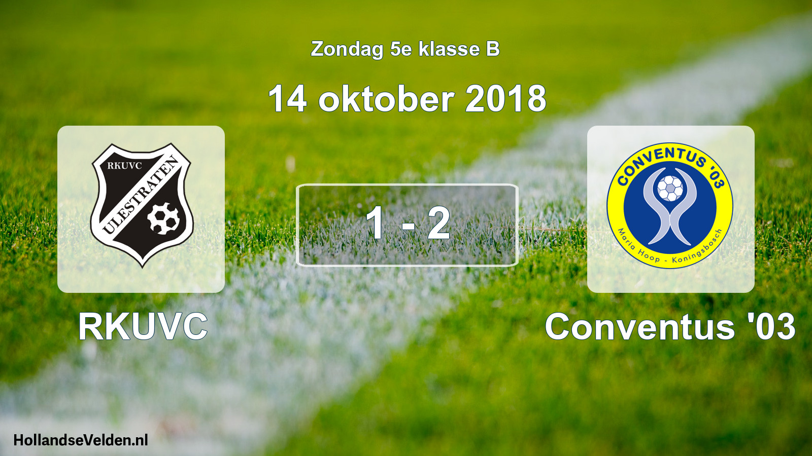 Total number of matches played: RKUVC - Conventus '03 1 - 2 (14 October 2018)