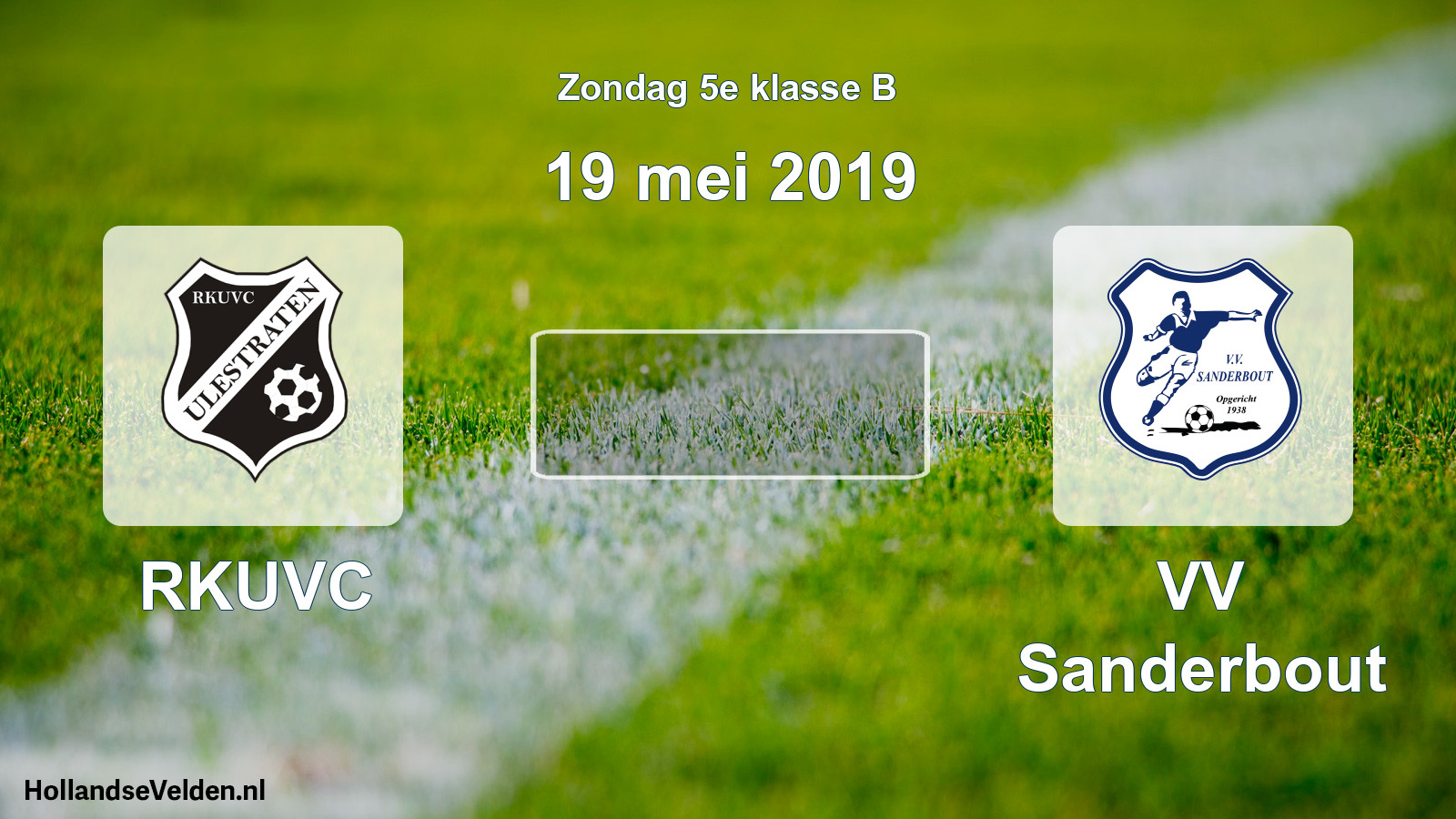Scheduled Match: RKUVC - VV Sanderbout (19 May 2019)