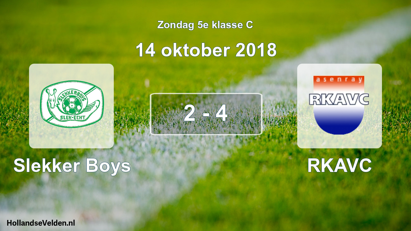 Total number of matches played: Slekker Boys - RKAVC 2 - 4 (14 October 2018)