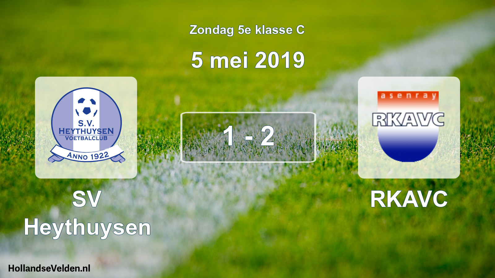 Total number of matches played: Heythuysen - RKAVC 1 - 2 (5 May 2019)