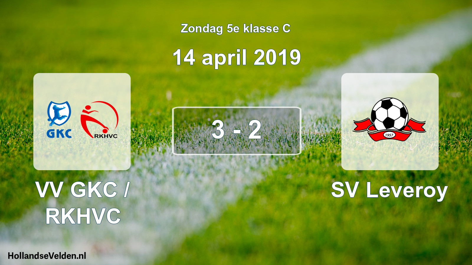 Total number of matches played: VV GKC / RKHVC - SV Leveroy 3 - 2 (14 April 2019)