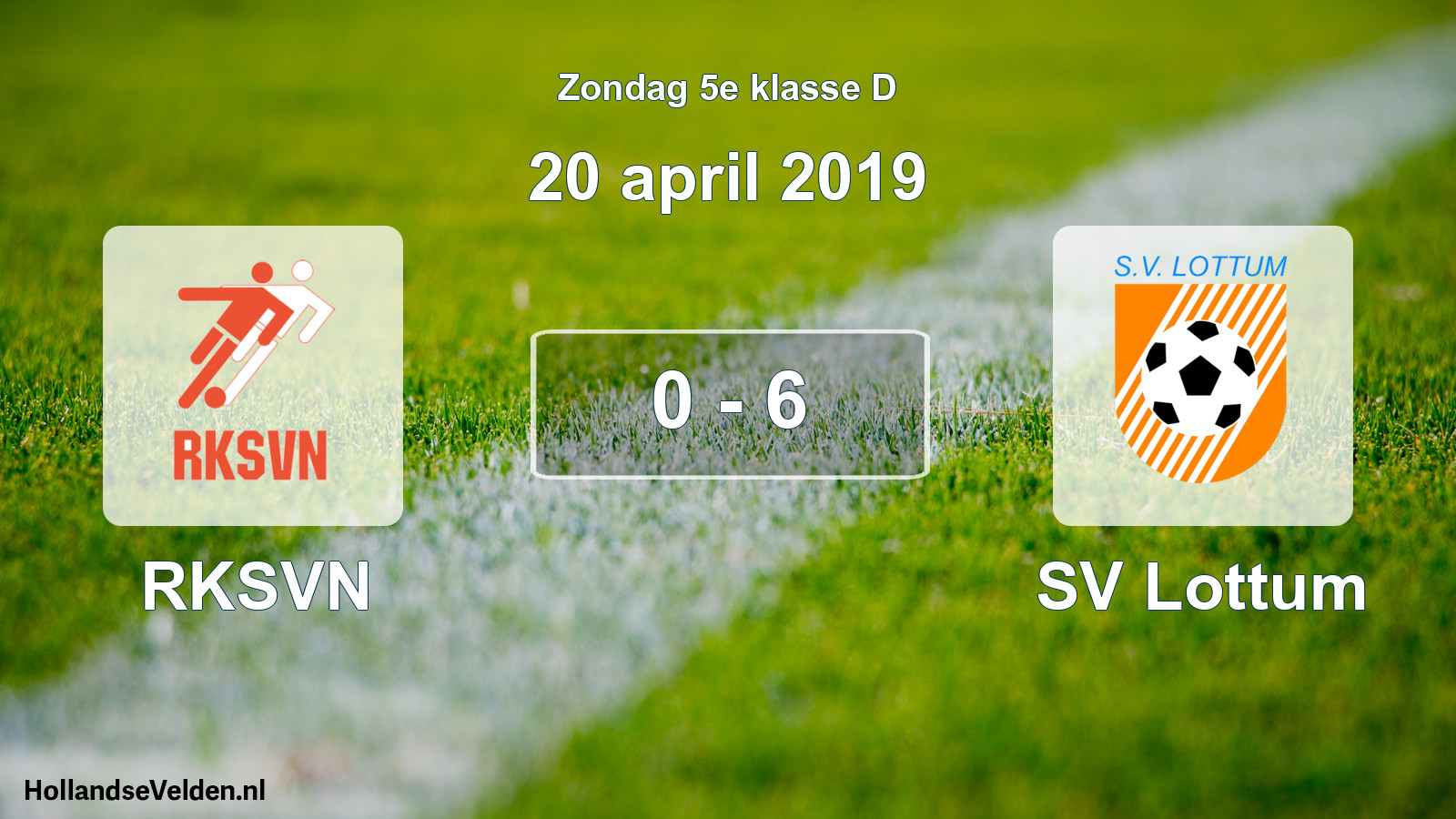 Total number of matches played: RKSVN - SV Lottum 0 - 6 (20 April 2019)