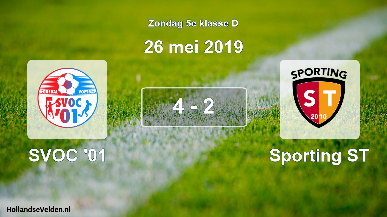 Total number of matches played: SVOC '01 - Sporting ST 4 - 2 (26 May 2019)