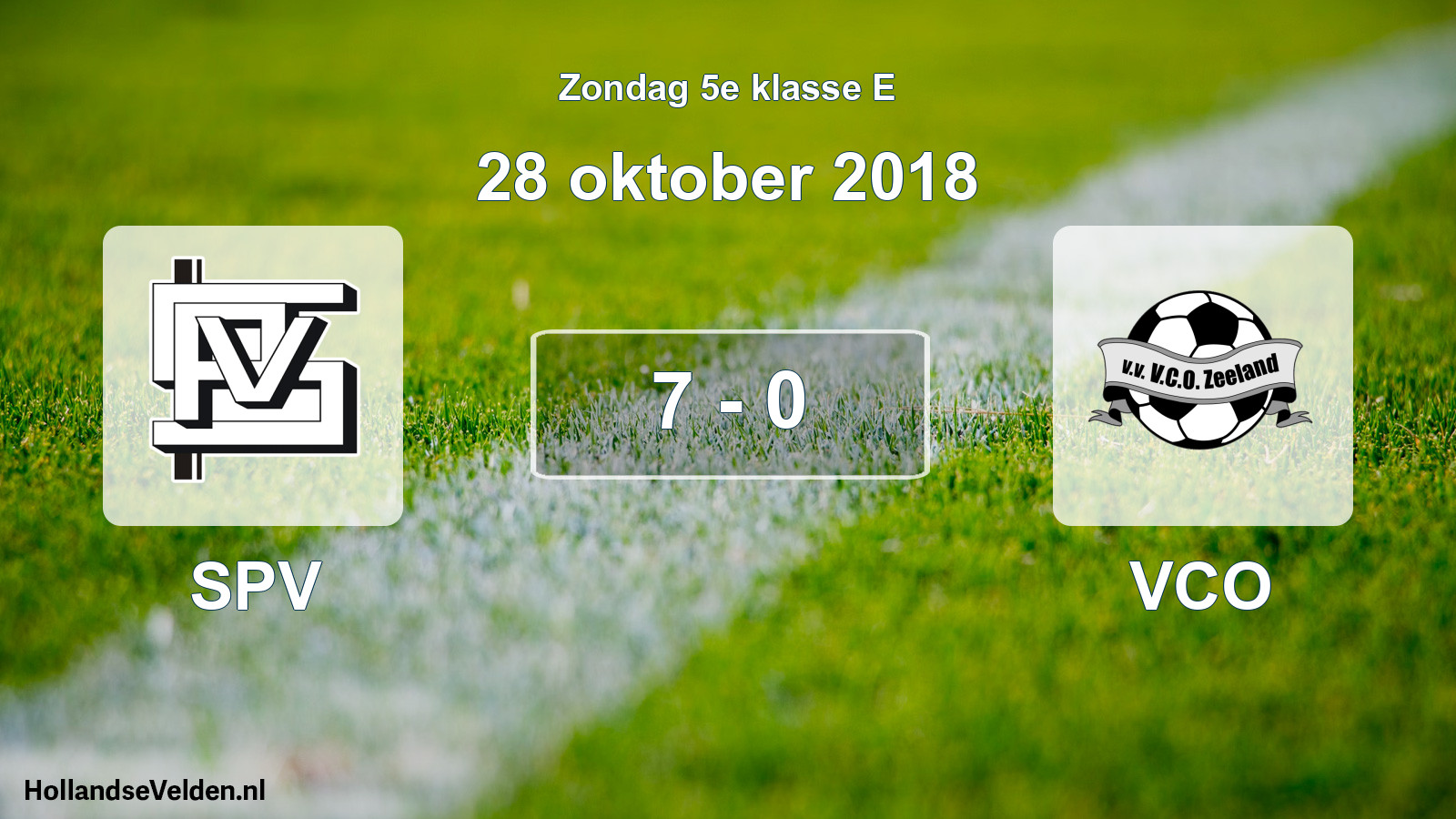 Total number of matches played: SPV - VCO 7 - 0 (28 October 2018)
