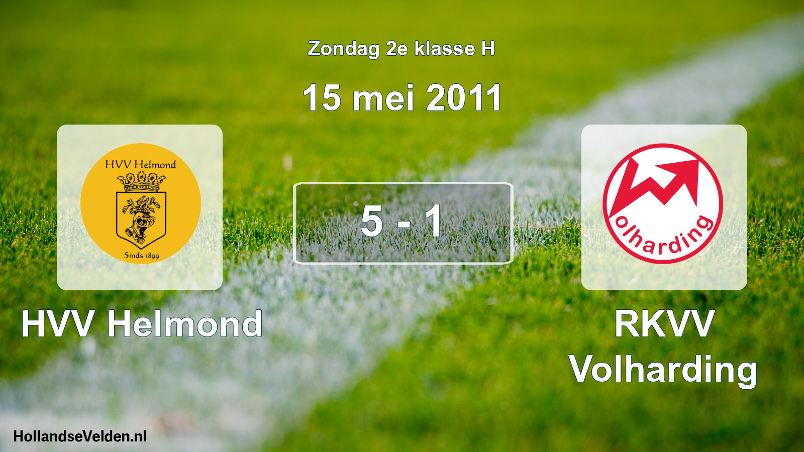 Total number of matches played: HVV Helmond - RKVV Volharding 5 - 1 (15 May 2011)