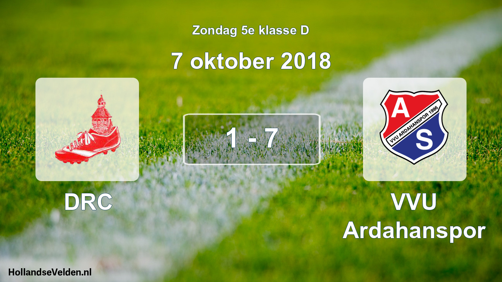 Total number of matches played: DRC - VVU Ardahanspor 1 - 7 (7 October 2018)