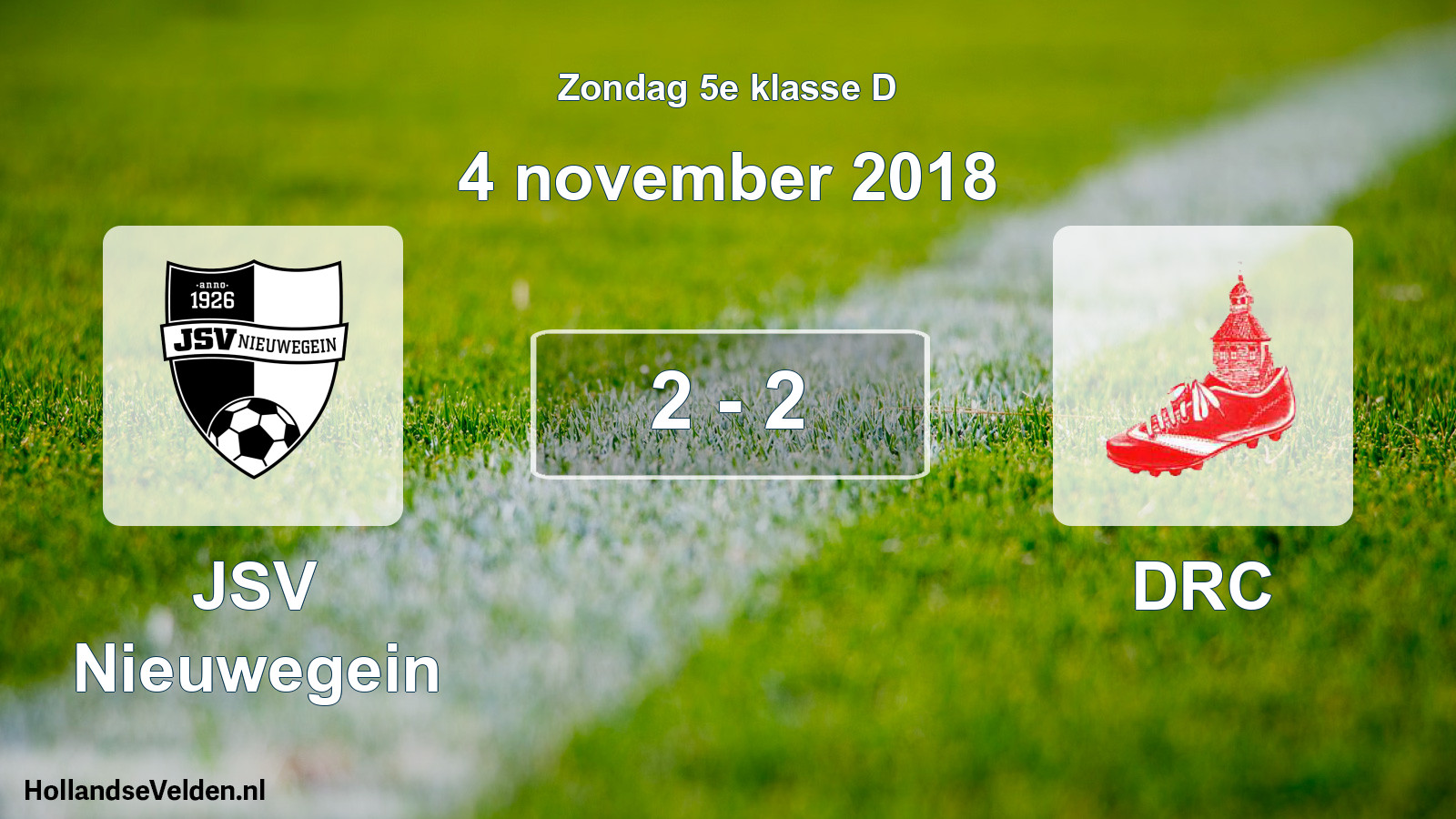 Total number of matches played: JSV Nieuwegein - DRC 2 - 2 (4 November 2018)