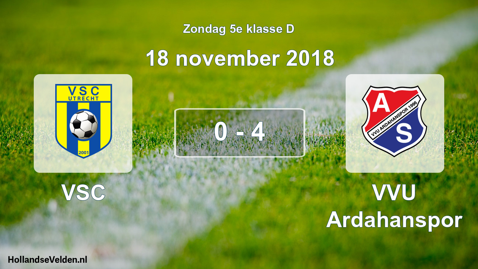 Total number of matches played: VSC - VVU Ardahanspor 0 - 4 (18 November 2018)