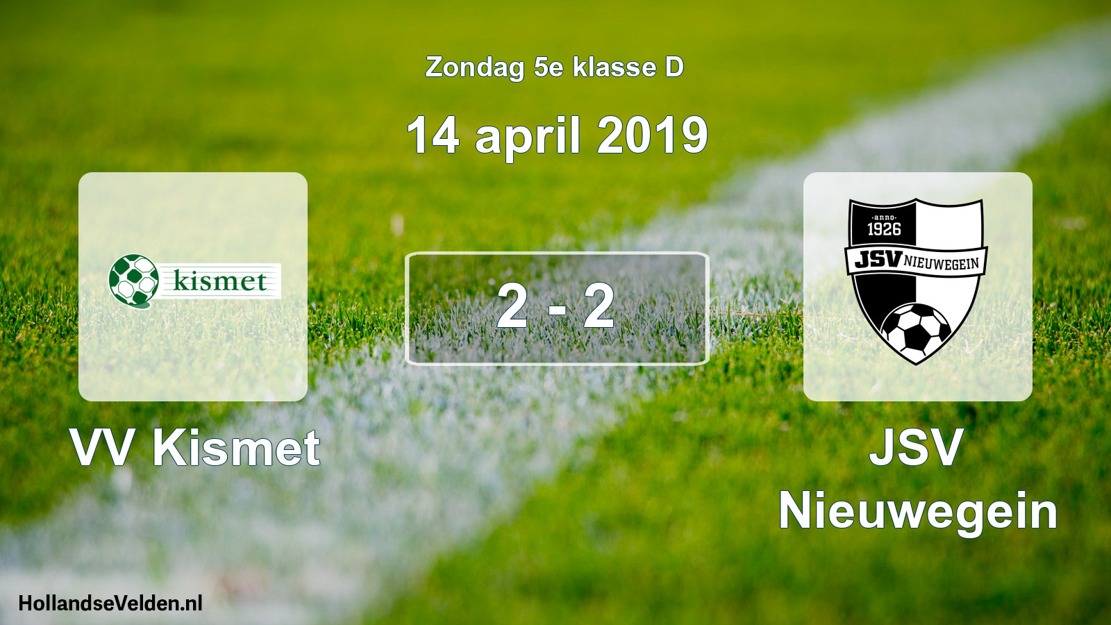 Total number of matches played: VV Kismet - JSV Nieuwegein 2 - 2 (14 April 2019)