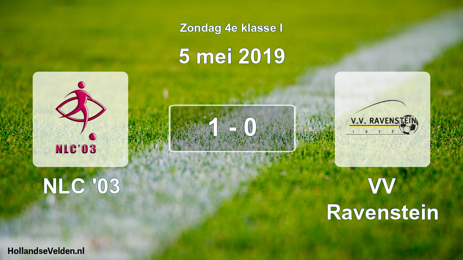 Total number of matches played: NLC '03 - VV Ravenstein 1 - 0 (5 May 2019)