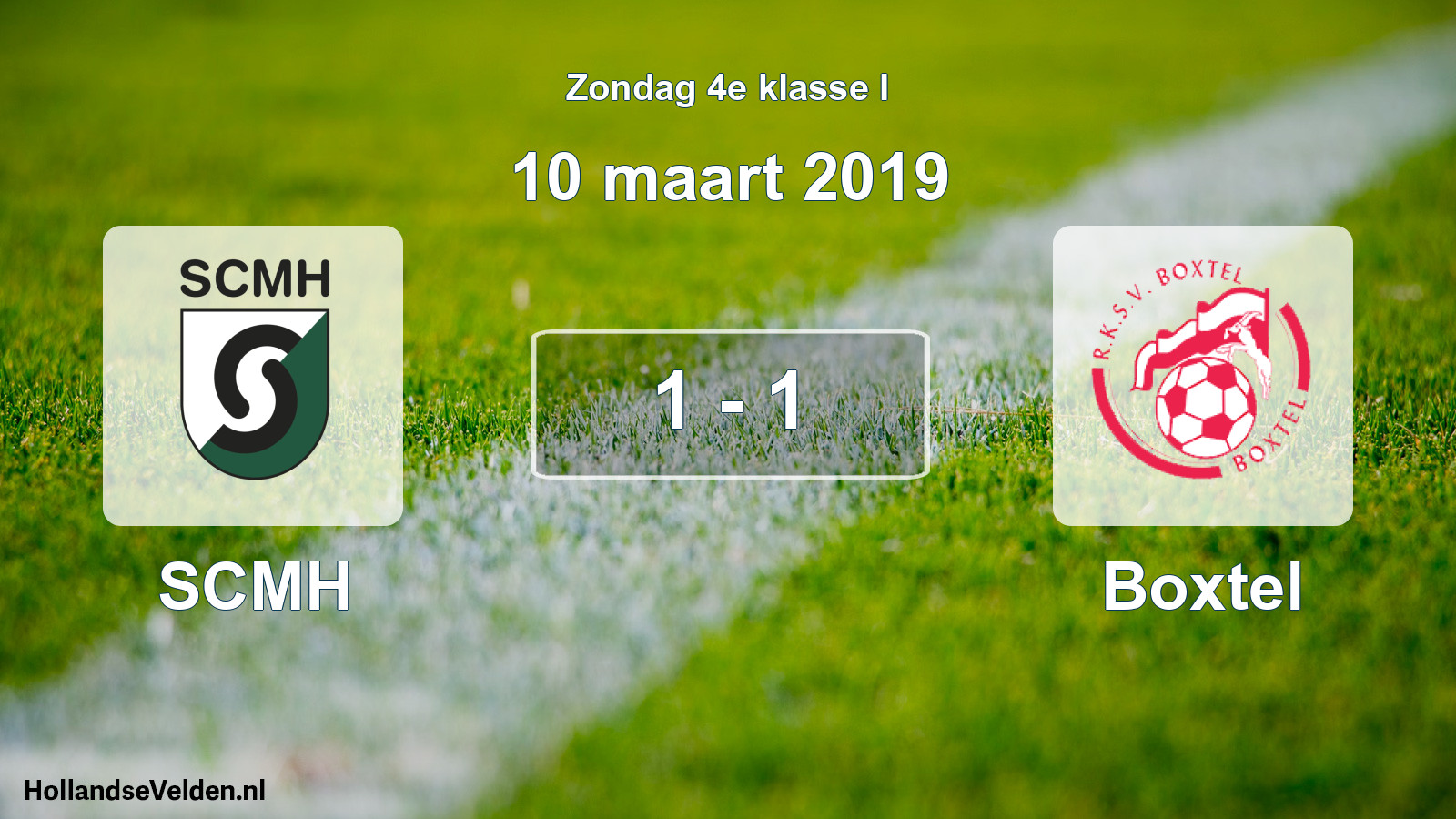 Total number of matches played: SCMH - Boxtel 1 - 1 (10 March 2019)