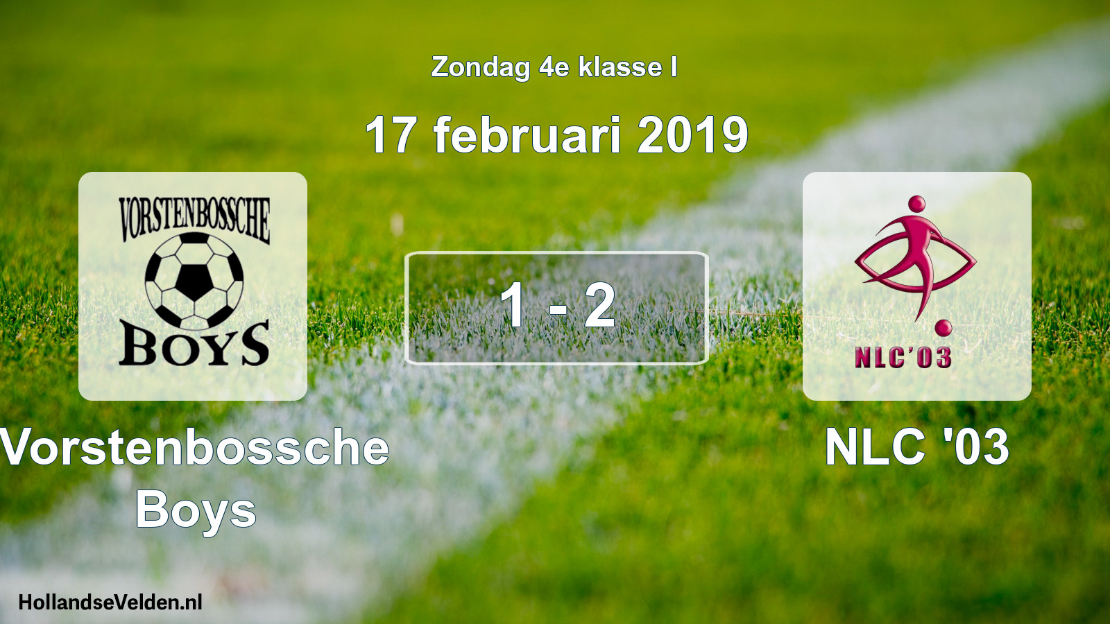 Total number of matches played: Vorstenbossche Boys - NLC '03 1 - 2 (17 February 2019)