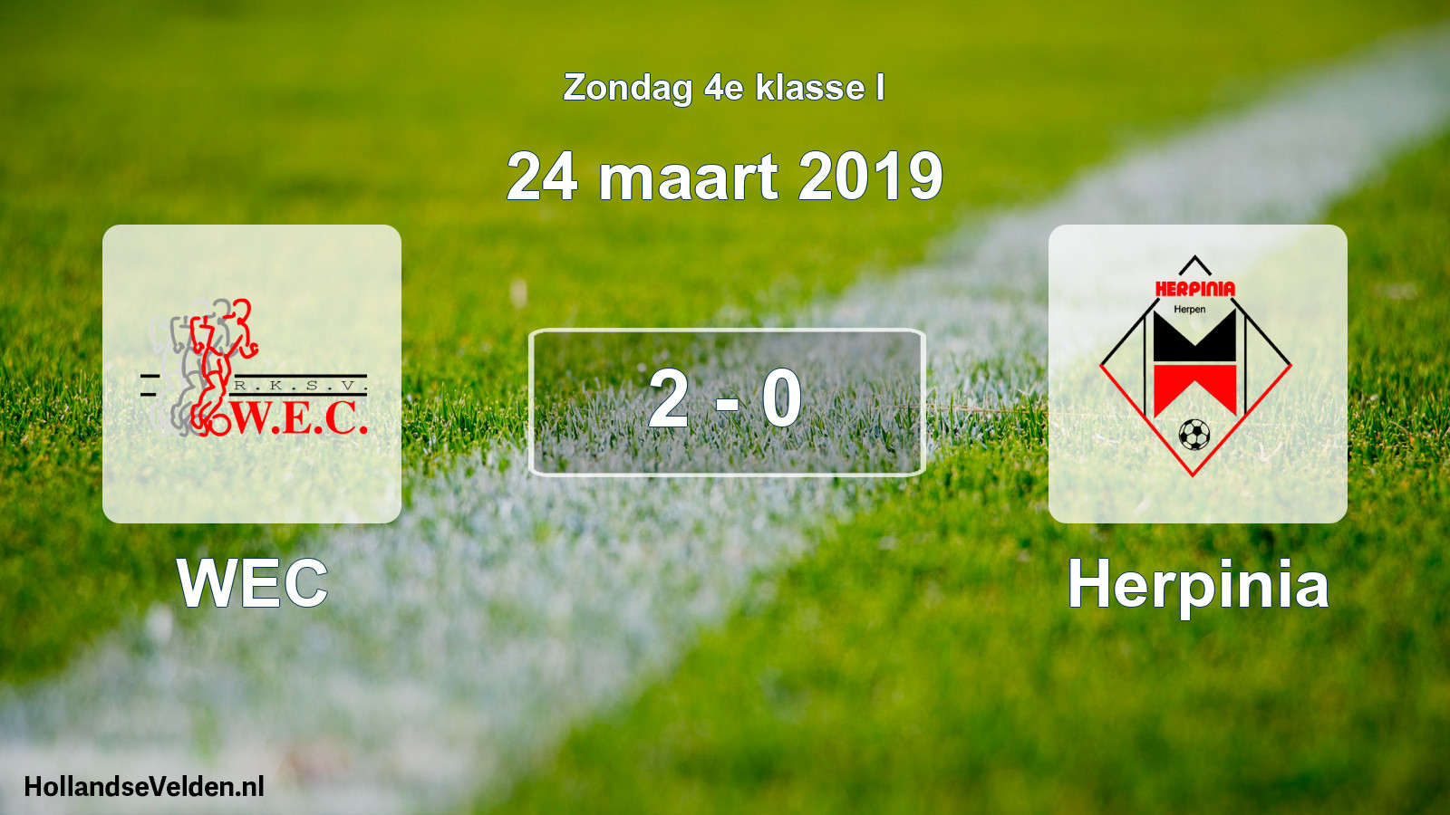 Total number of matches played: WEC - Herpinia 2 - 0 (24 March 2019)