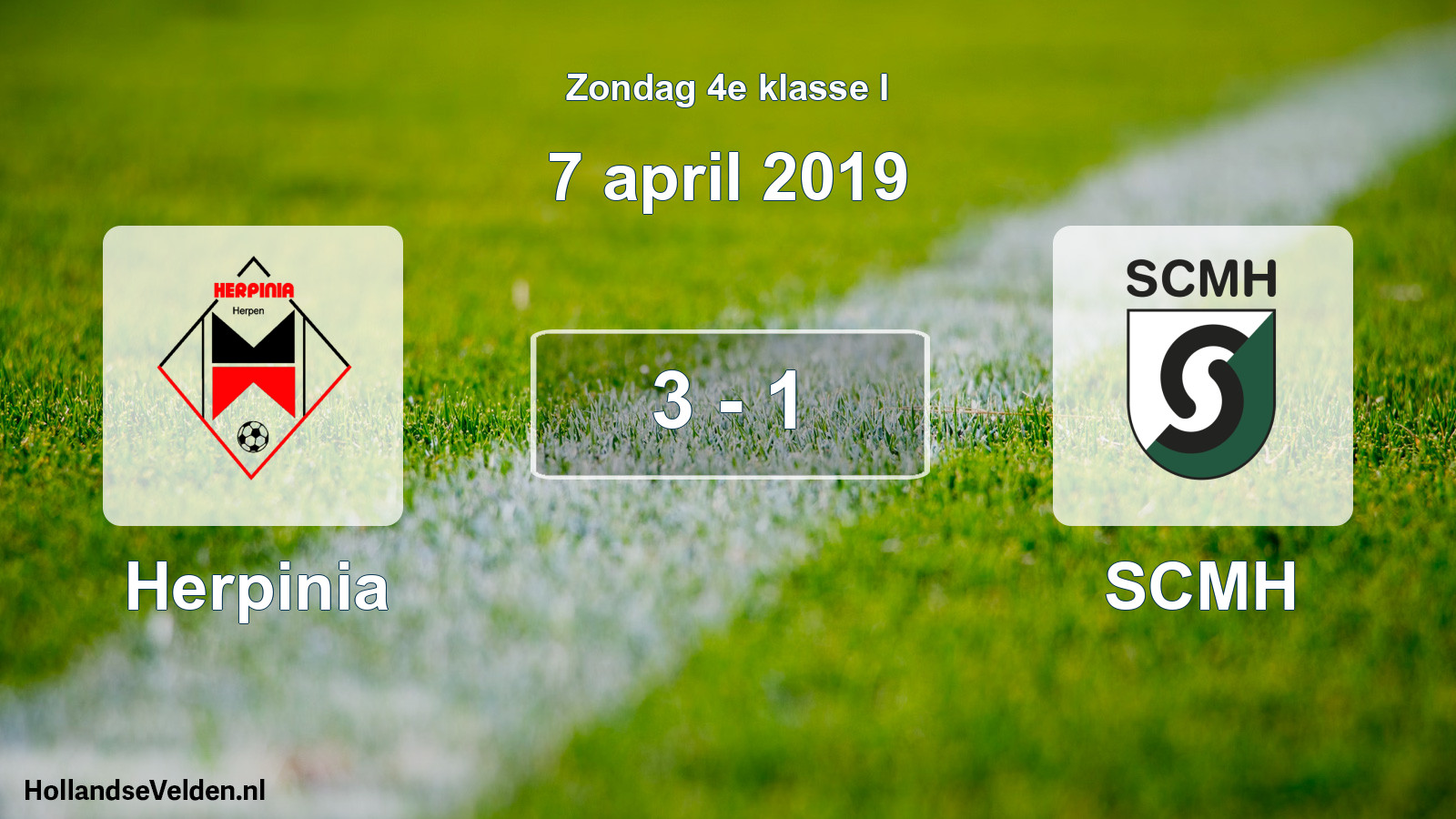 Total number of matches played: Herpinia - SCMH 3 - 1 (7 April 2019)
