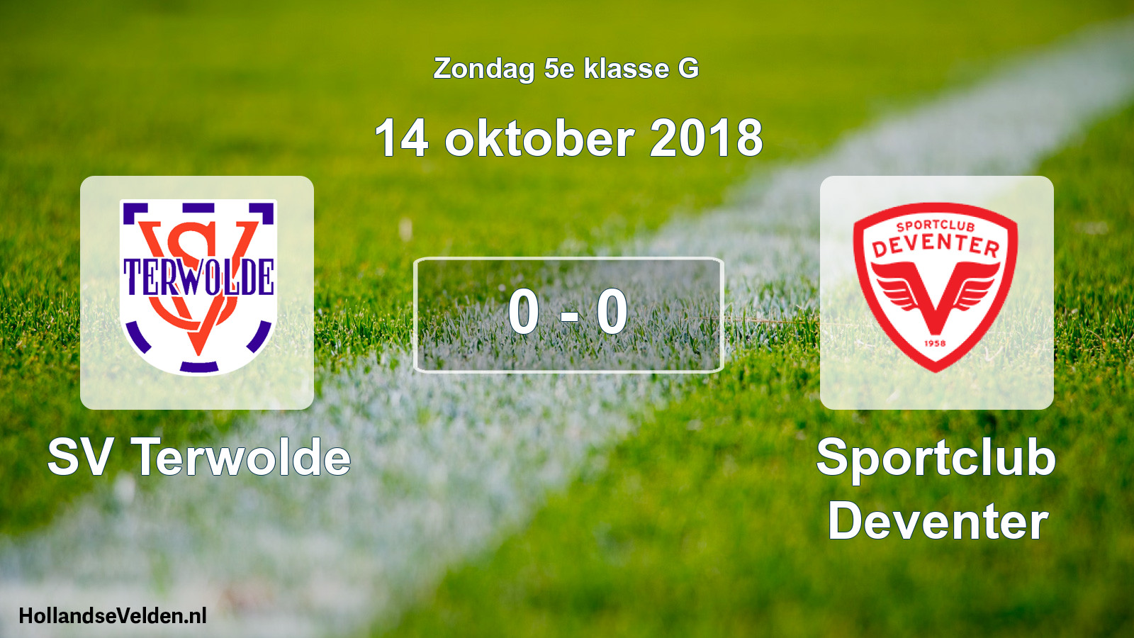 Total number of matches played: SV Terwolde - Sportclub Deventer 0 - 0 (14 October 2018)