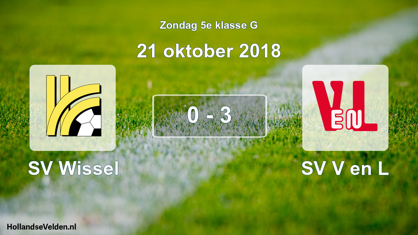Total number of matches played: SV Wissel - SV V en L 0 - 3 (21 October 2018)