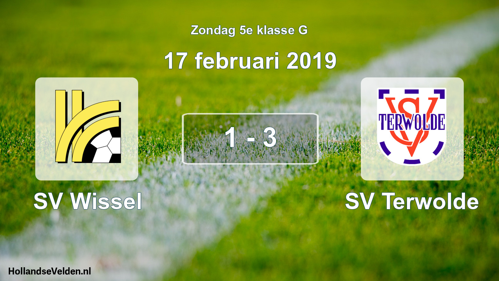 Total number of matches played: SV Wissel - SV Terwolde 1 - 3 (17 February 2019)