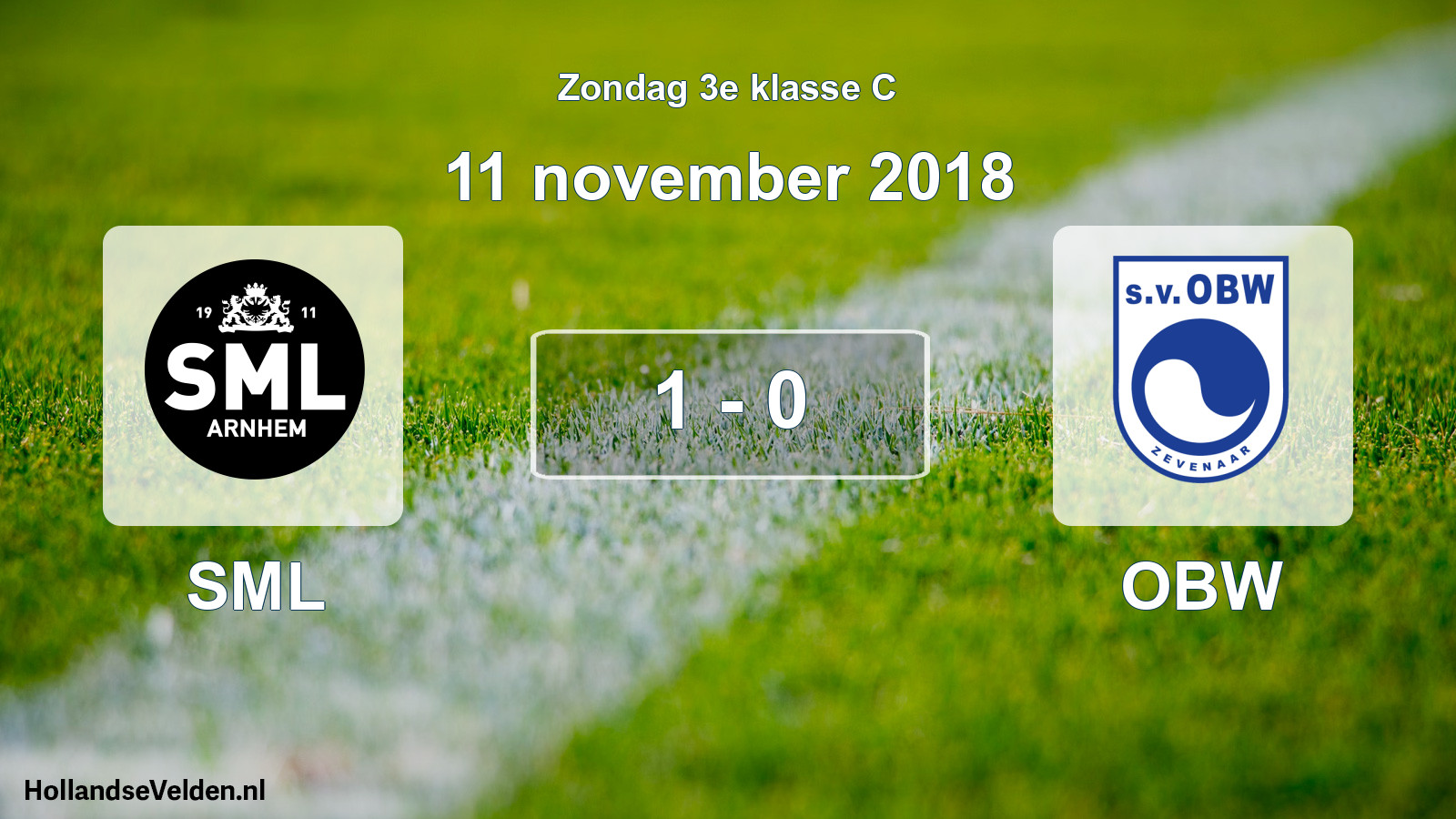 Total number of matches played: SML - OBW 1 - 0 (11 November 2018)