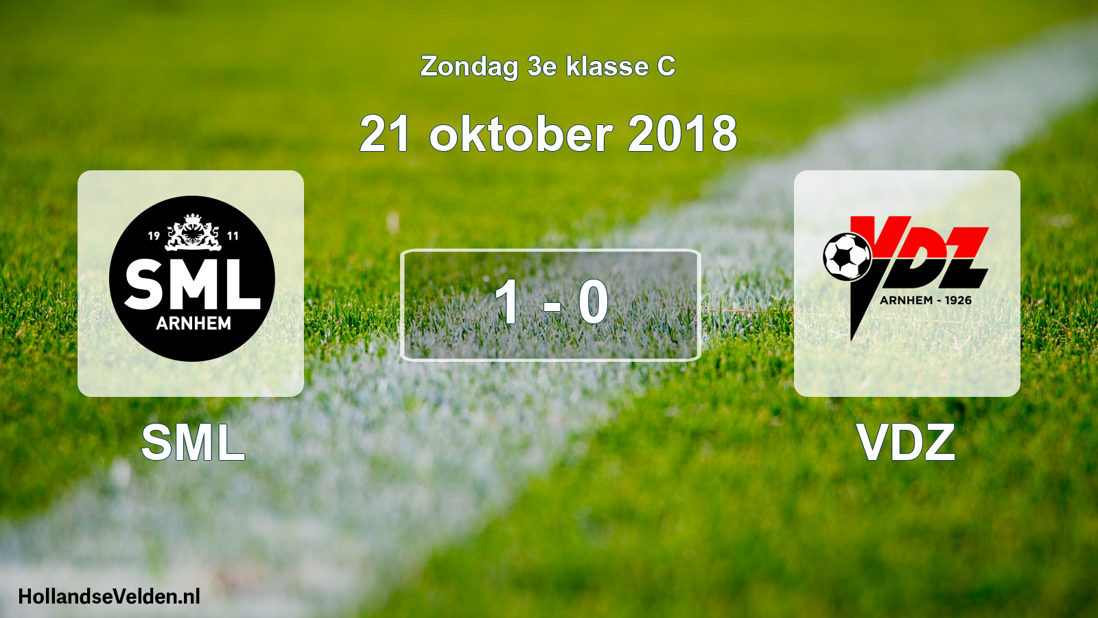 Total number of matches played: SML - VDZ 1 - 0 (21 October 2018)