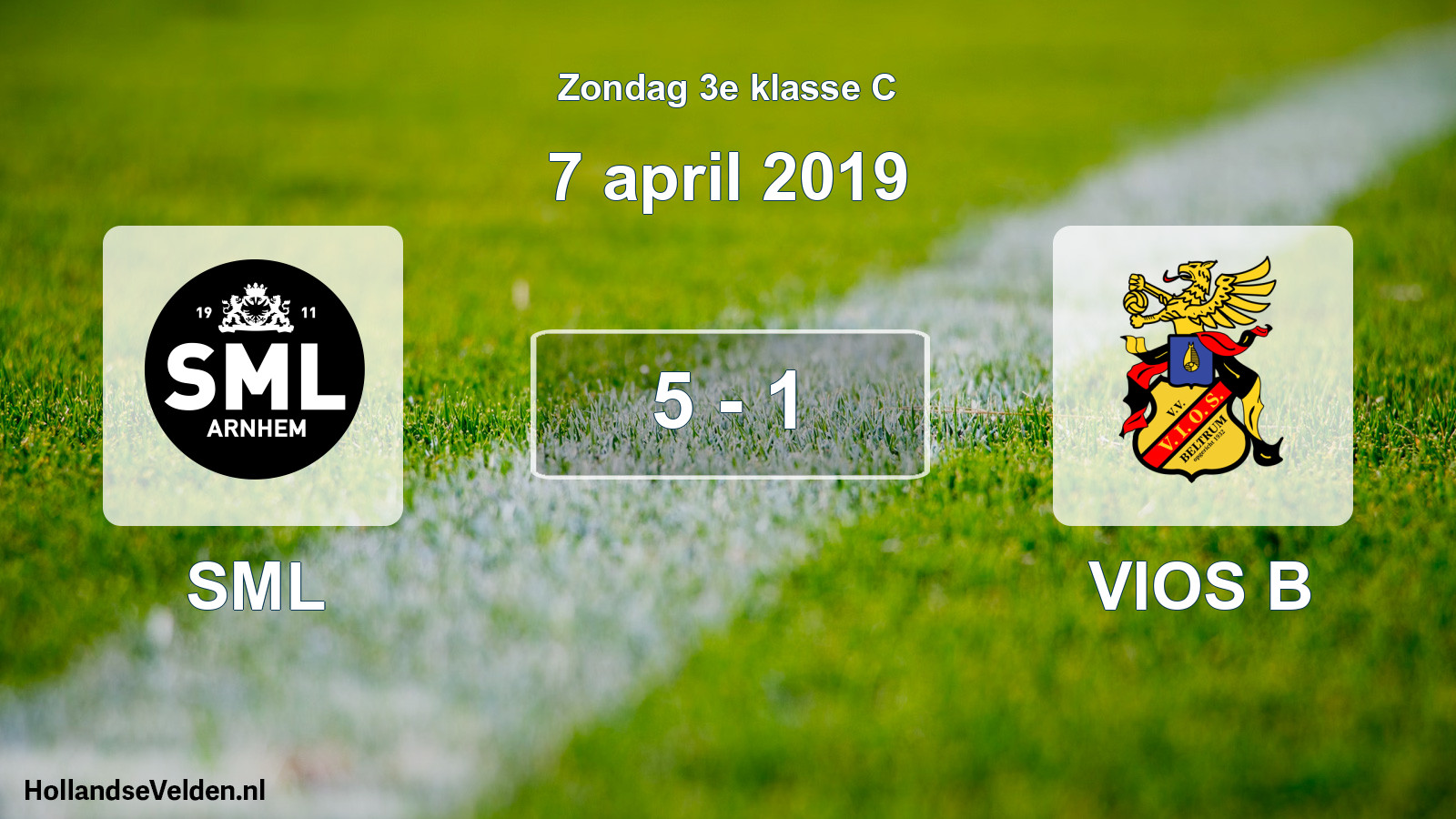Total number of matches played: SML - VIOS B 5 - 1 (7 April 2019)