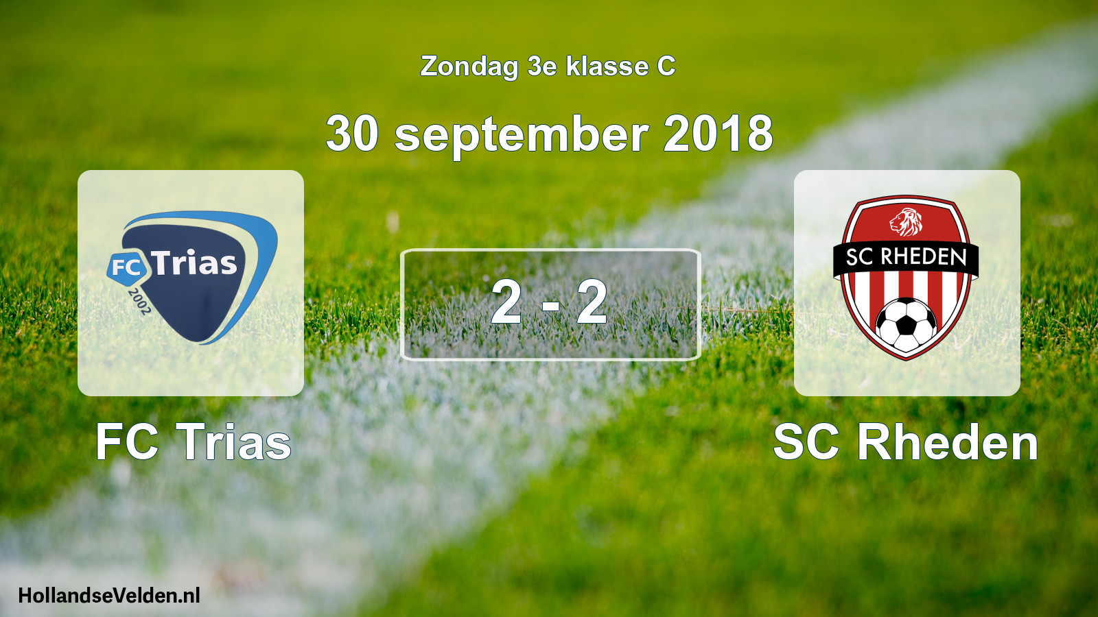 Total number of matches played: FC Trias - SC Rheden 2 - 2 (30 September 2018)
