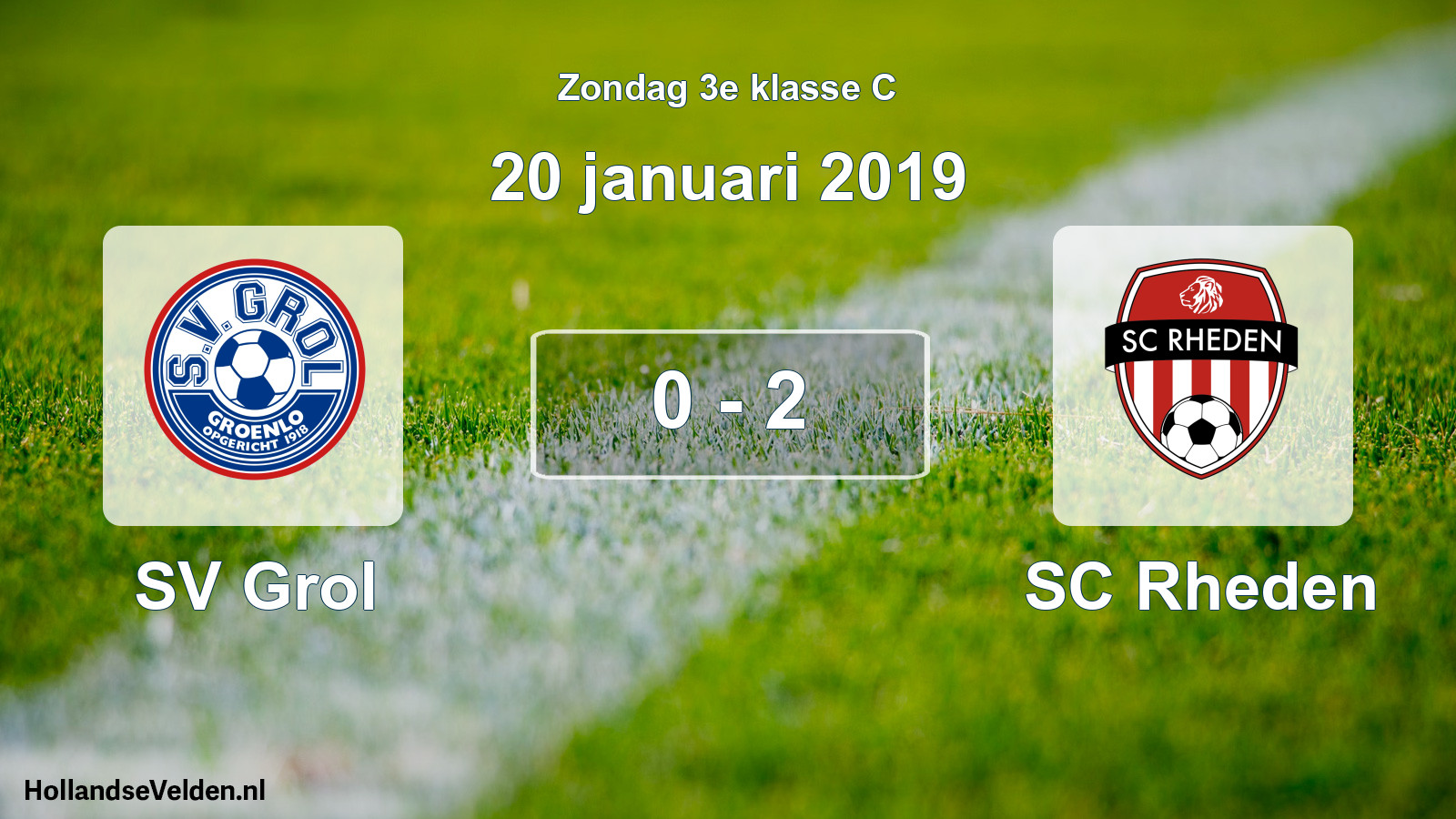Total number of matches played: SV Grol - SC Rheden 0 - 2 (20 January 2019)