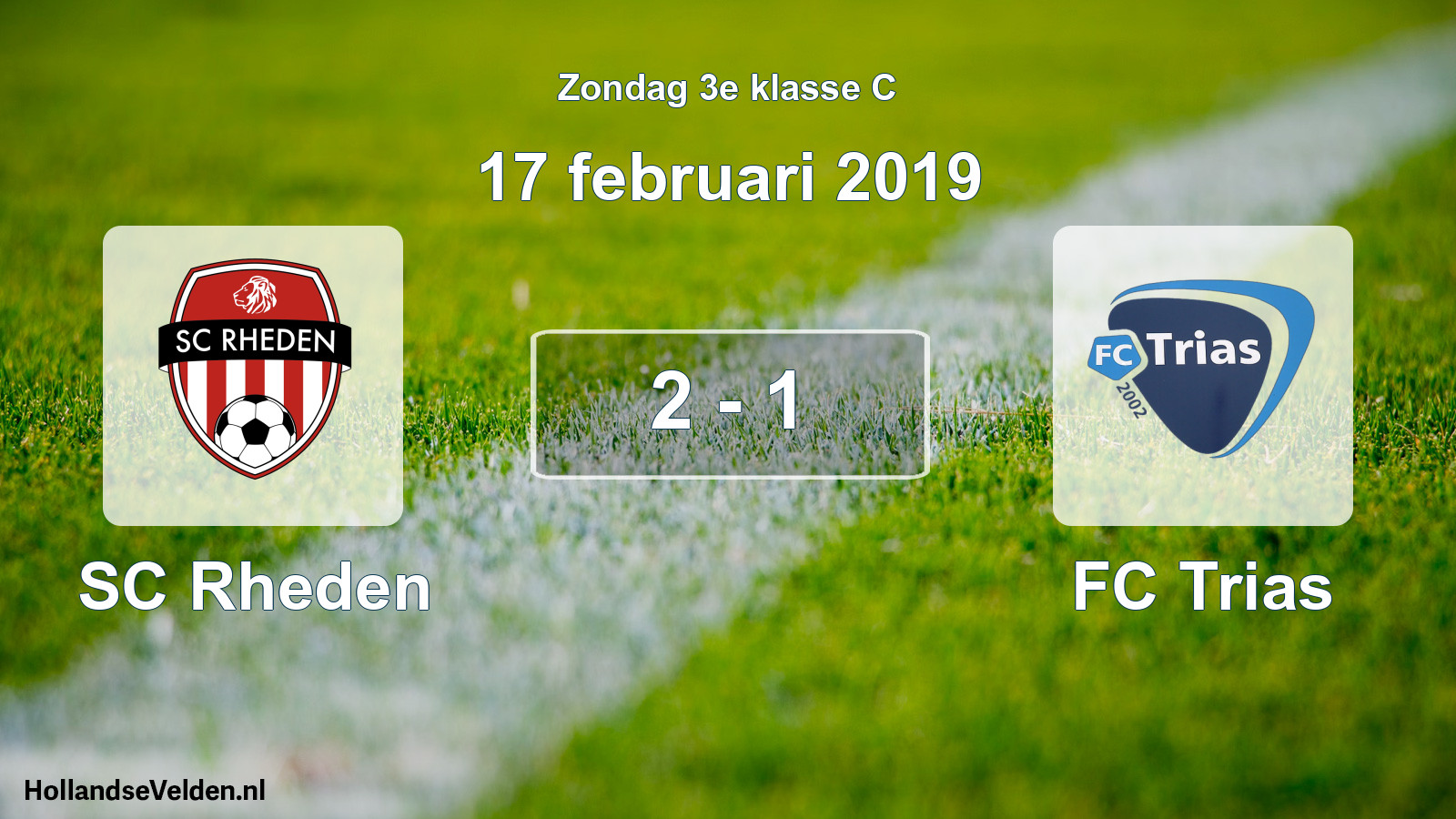 Total number of matches played: SC Rheden - FC Trias 2 - 1 (17 February 2019)