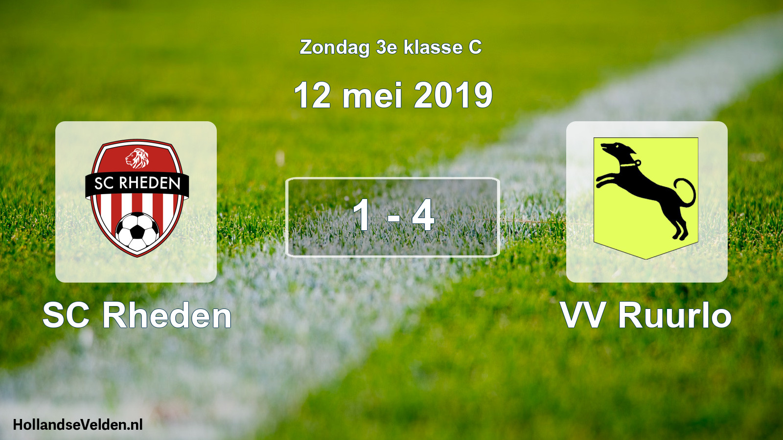 Total number of matches played: SC Rheden - VV Ruurlo 1 - 4 (12 May 2019)