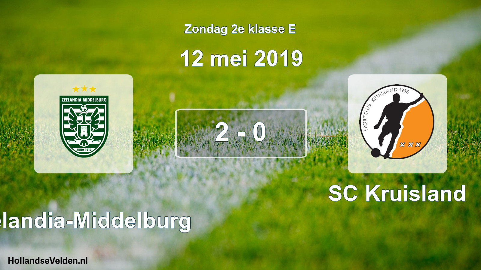 Total number of matches played: Zeelandia-Middelburg - SC Kruisland 2 - 0 (12 May 2019)