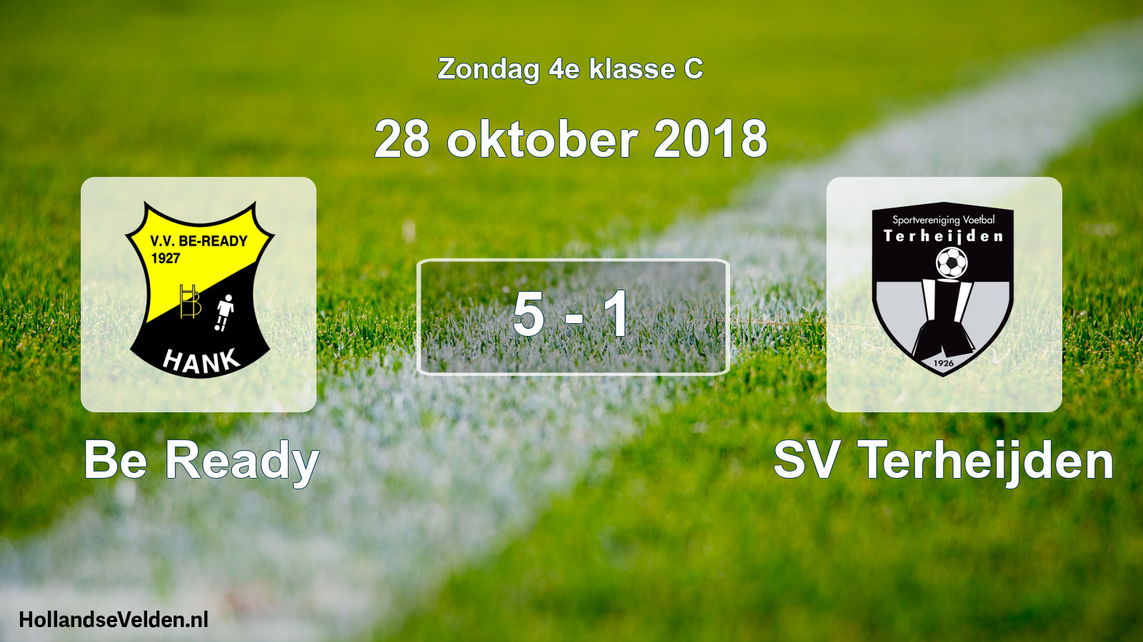 Total number of matches played: Be Ready - SV Terheijden 5 - 1 (28 October 2018)