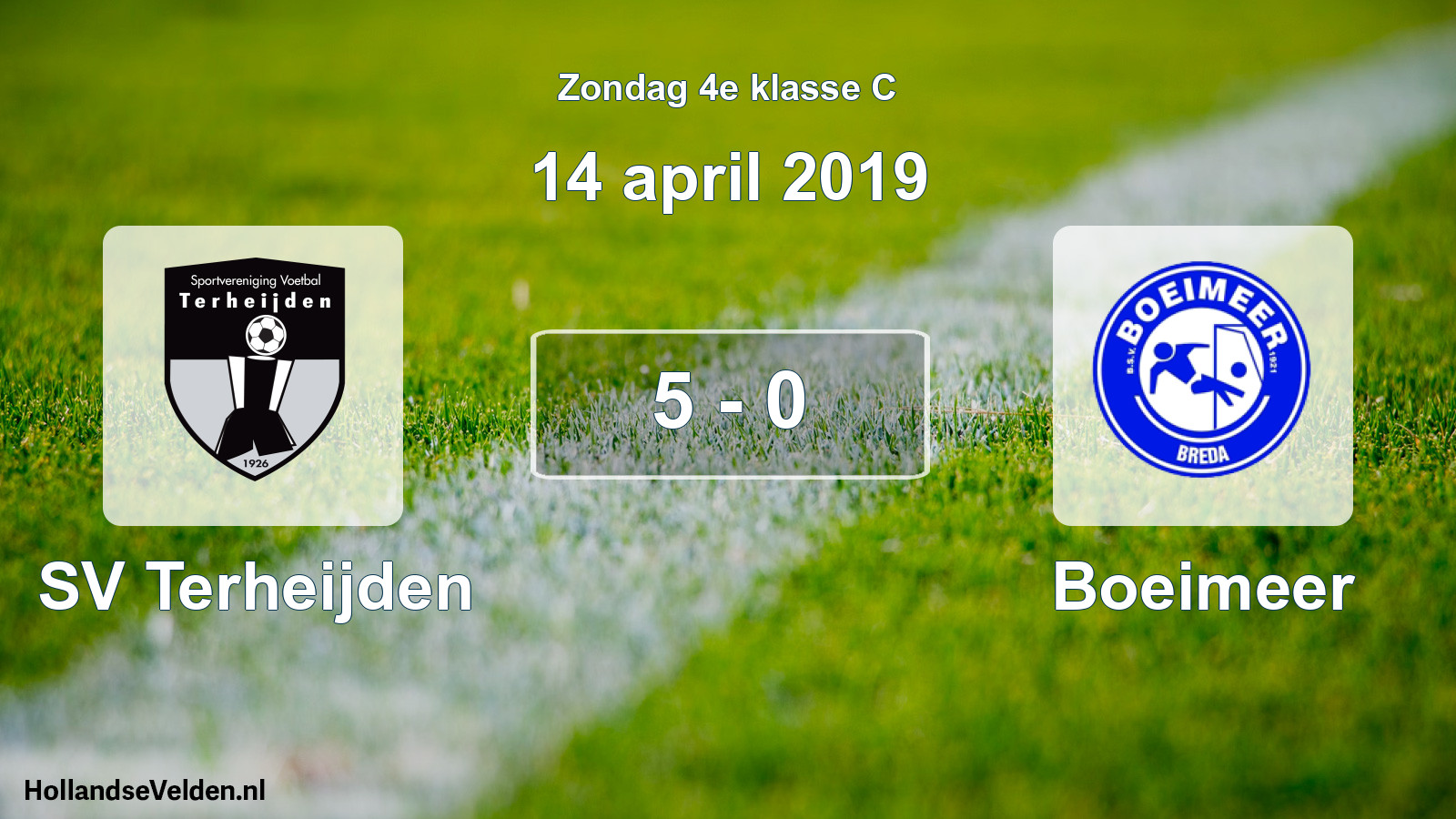Total number of matches played: SV Terheijden - Boeimeer 5 - 0 (14 April 2019)