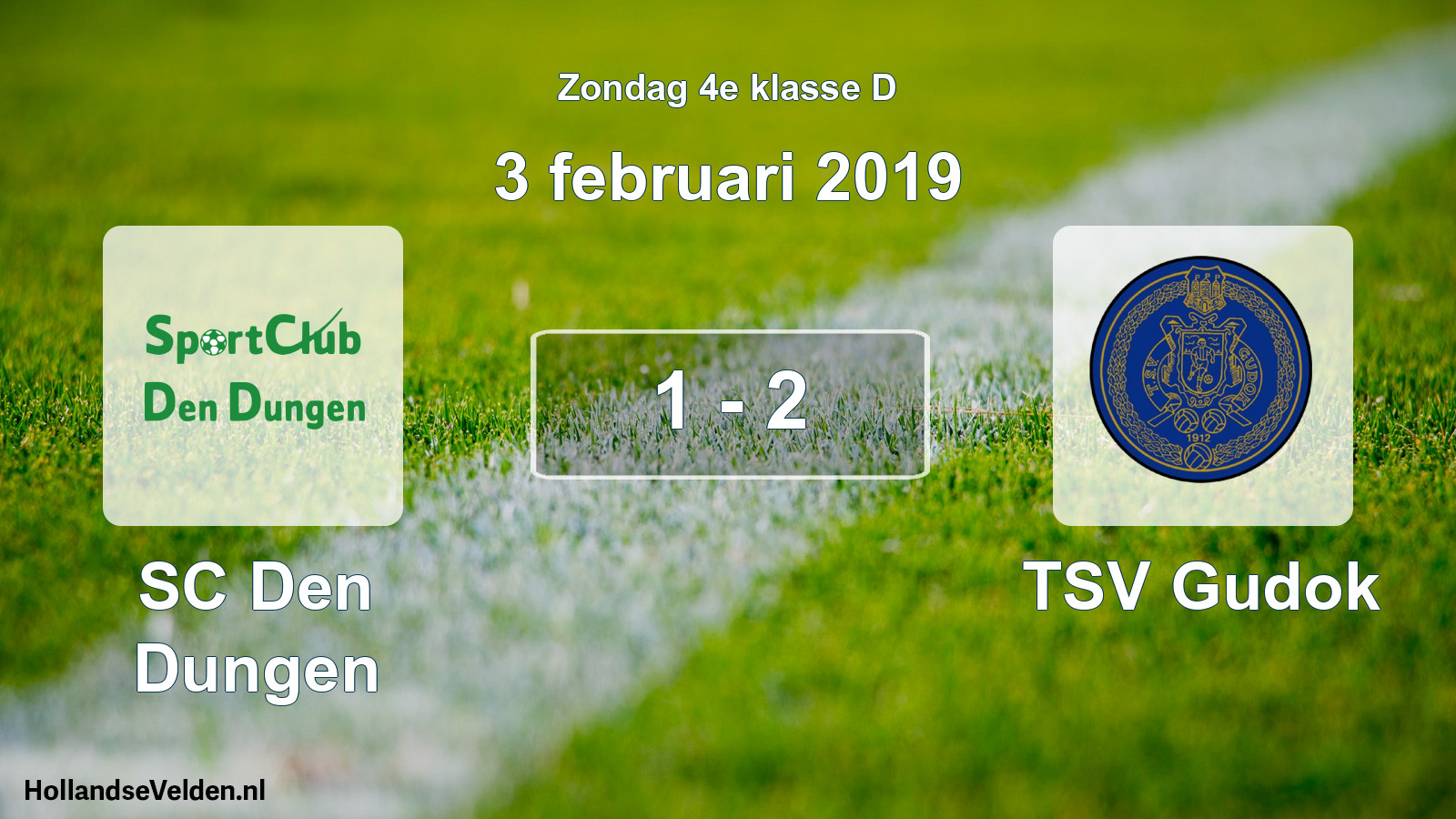Total number of matches played: SC Den Dungen - TSV Gudok 1 - 2 (3 February 2019)