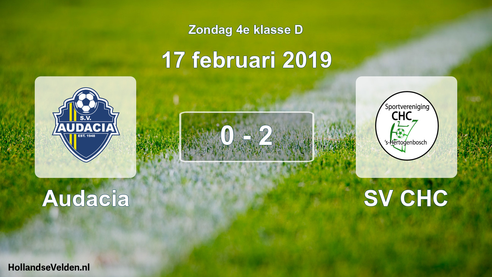 Total number of matches played: Audacia - SV CHC 0 - 2 (17 February 2019)