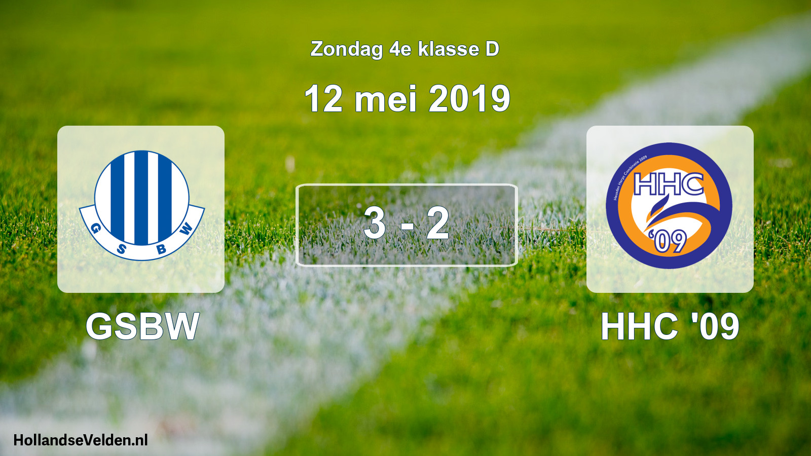 Total number of matches played: GSBW - HHC '09 3 - 2 (12 May 2019)