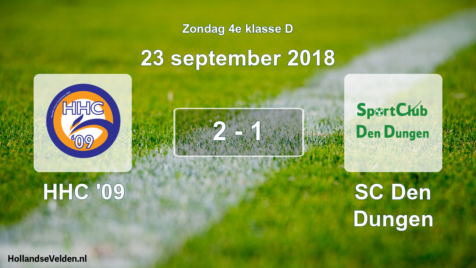 Total number of matches played: HHC '09 - SC Den Dungen 2 - 1 (23 September 2018)