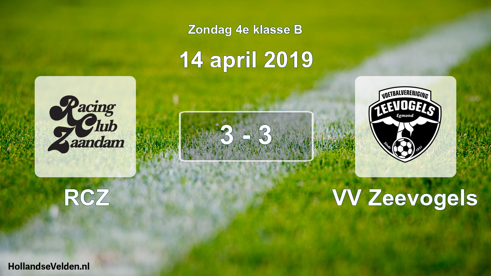 Total number of matches played: RCZ - VV Zeevogels 3 - 3 (14 April 2019)