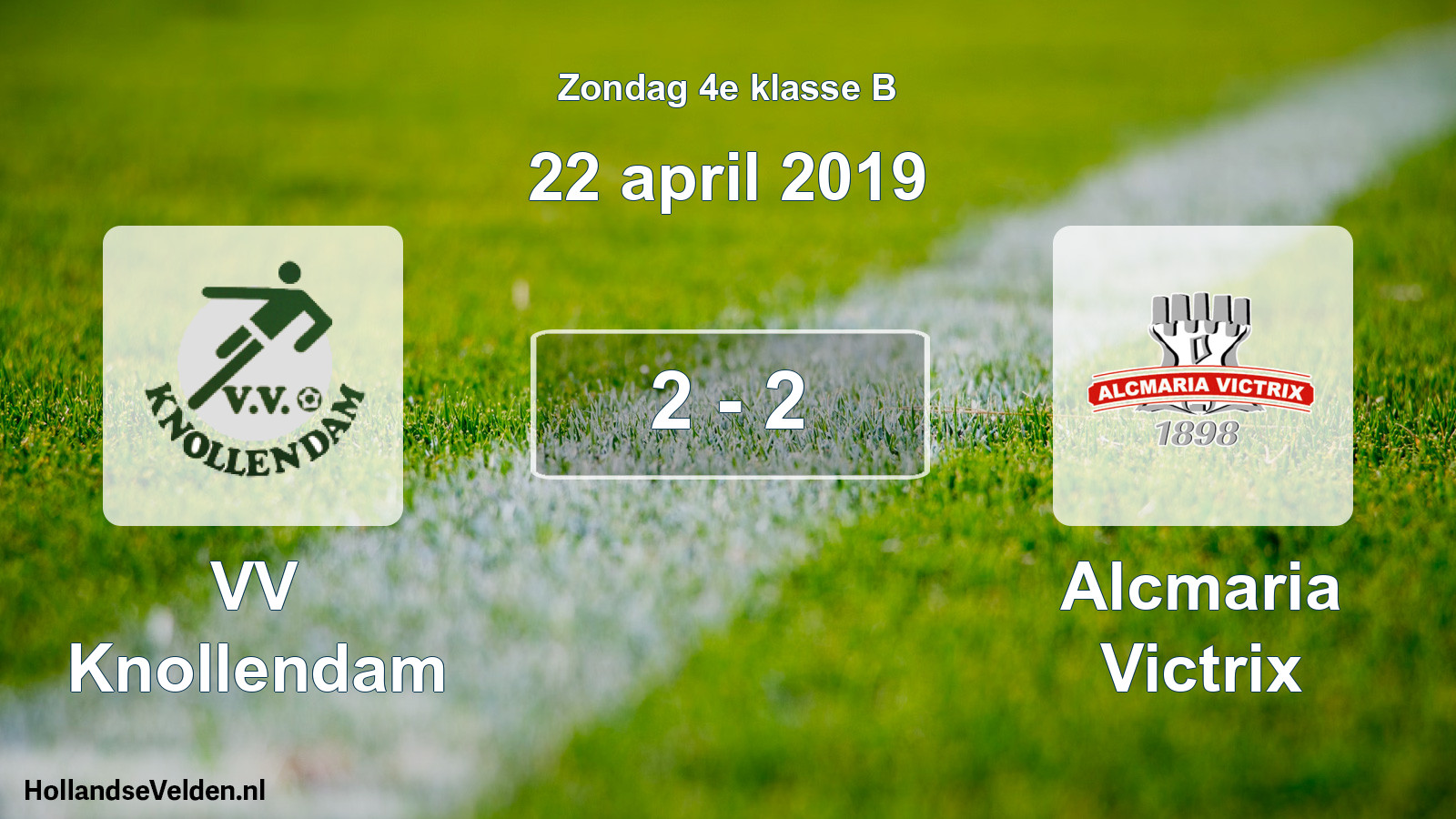 Total number of matches played: VV Knollendam - Alcmaria Victrix 2 - 2 (22 April 2019)
