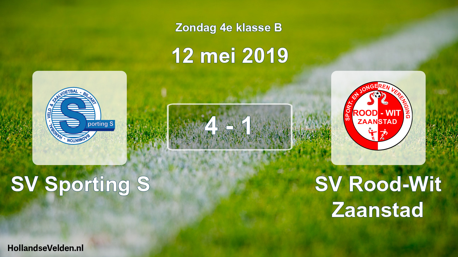 Total number of matches played: SV Sporting S - SV Rood-Wit Zaanstad 4 - 1 (12 May 2019)