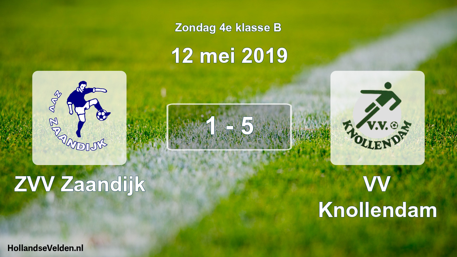 Total number of matches played: ZVV Zaandijk - VV Knollendam 1 - 5 (12 May 2019)