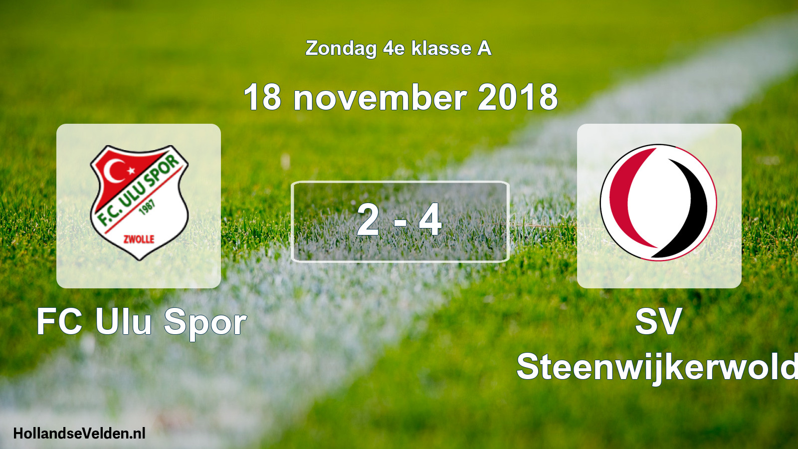 Total number of matches played: FC Ulu Spor - SV Steenwijkerwold 2 - 4 (18 November 2018)