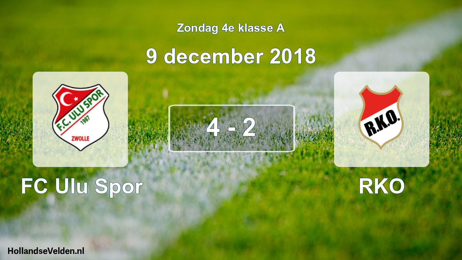 Total number of matches played: FC Ulu Spor - RKO 4 - 2 (9 December 2018)