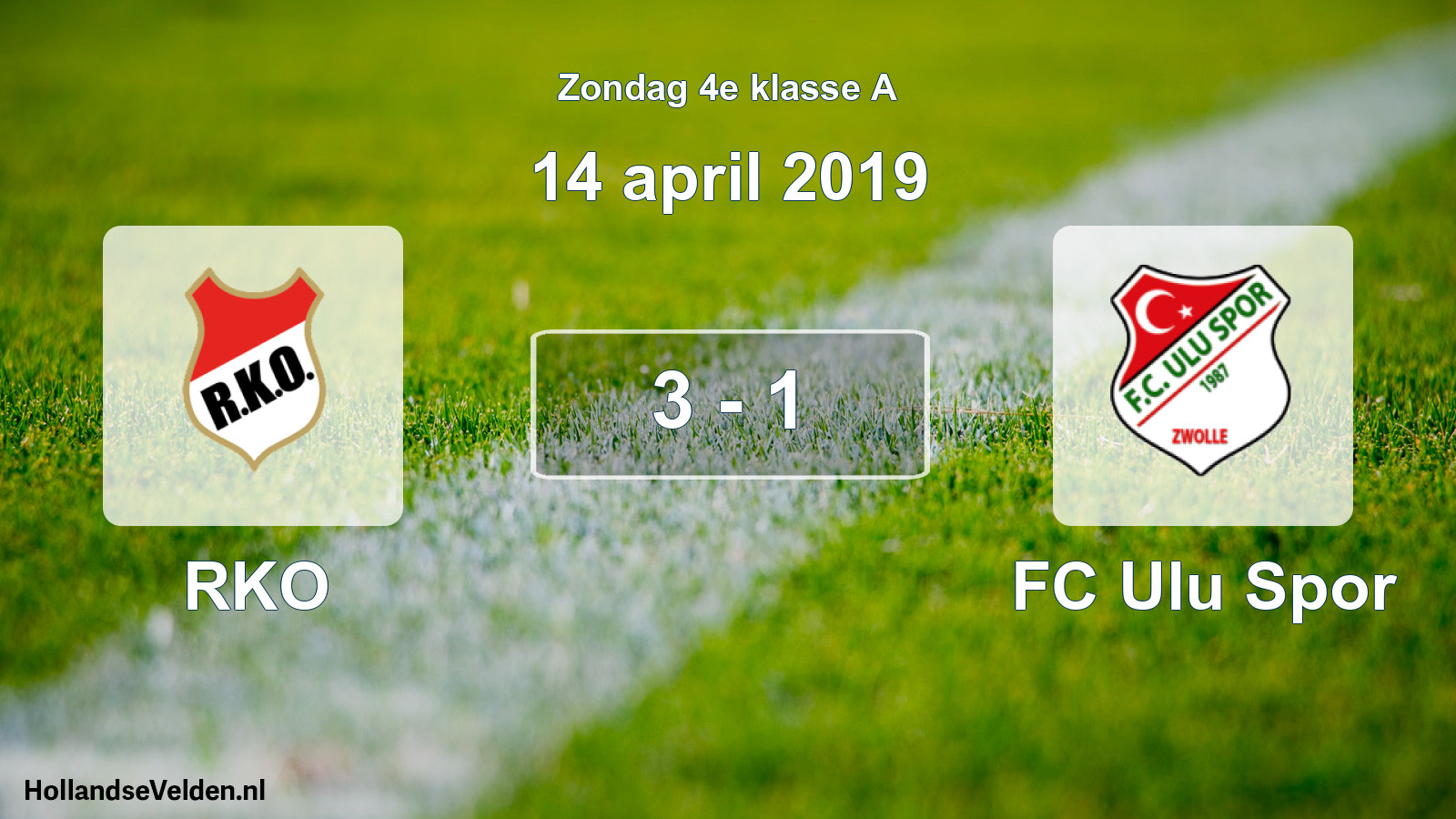 Total number of matches played: RKO - FC Ulu Spor 3 - 1 (14 April 2019)